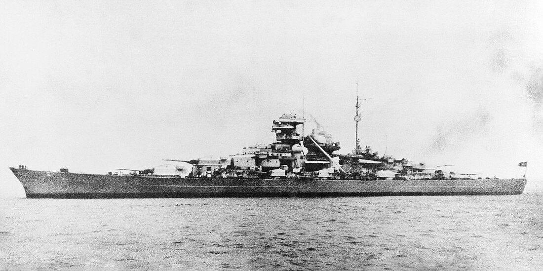 German battleship Bismarck, 1940