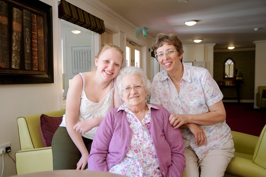 Care home family visit