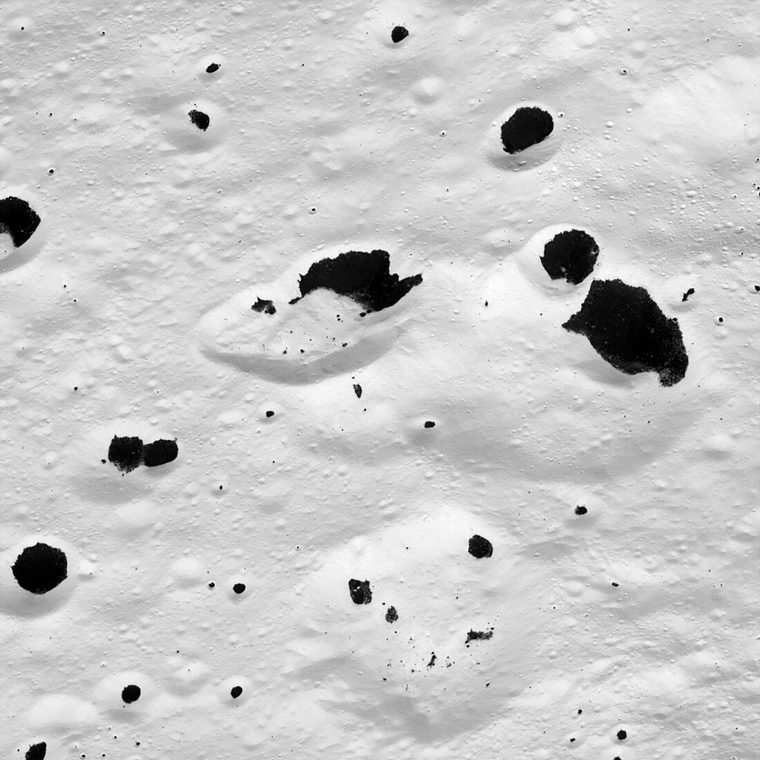 Surface of Iapetus, Cassini image