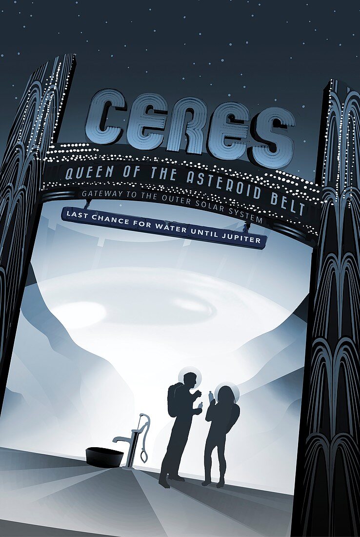 Ceres space tourism poster