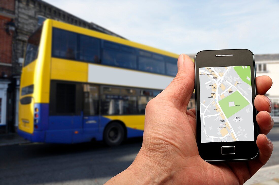 Smartphone and bus