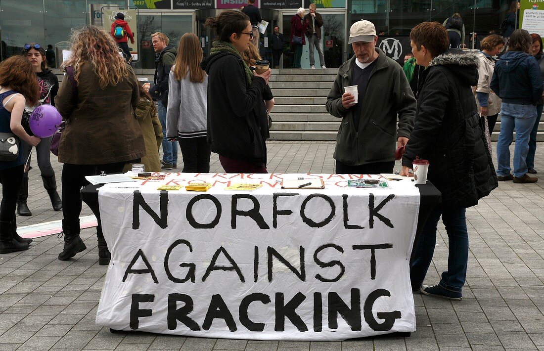 Protest against fracking, UK