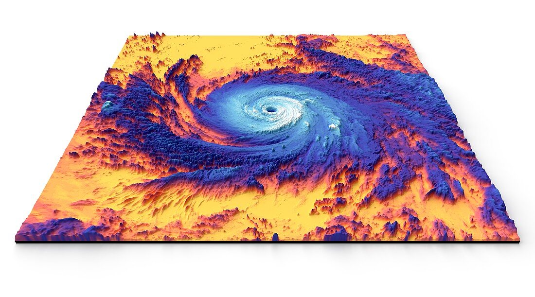 Hurricane Maria, thermal satellite image