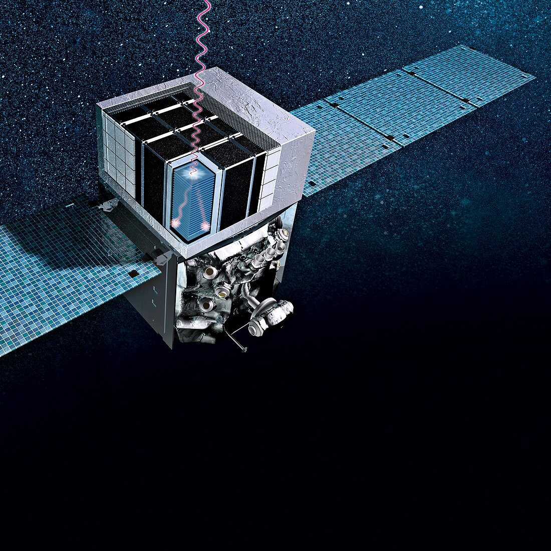 Fermi Gamma-ray Space Telescope, illustration