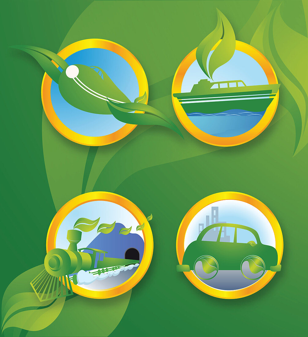 Illustration of eco friendly fuel