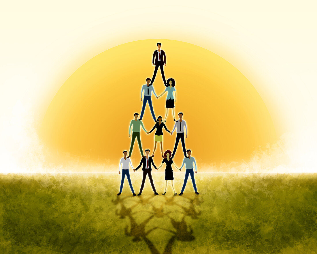 Illustration of teamwork