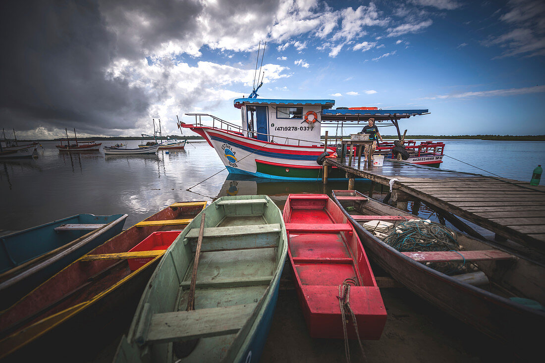 Fishing boats, Santa Catarina, Brazil