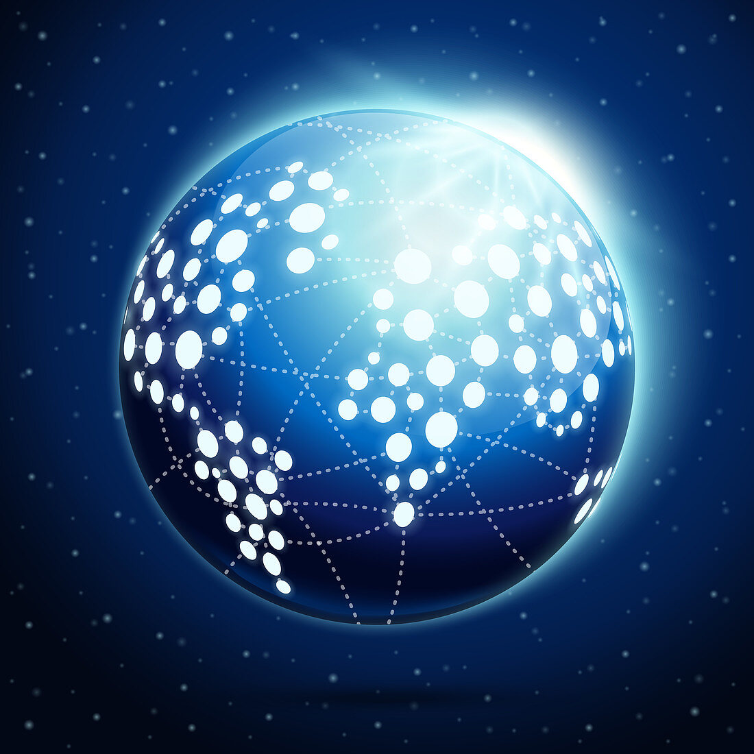 Global network, illustration