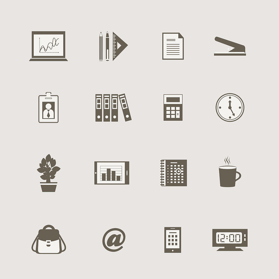 Business icons, illustration