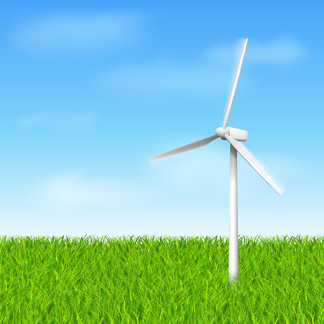 Wind turbine, illustration