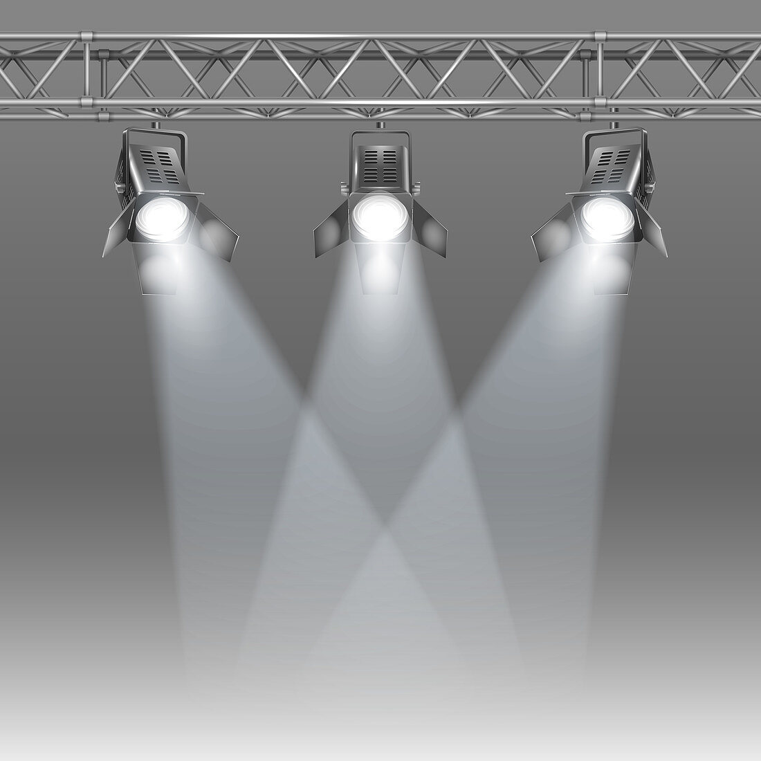 Stage spotlights, illustration