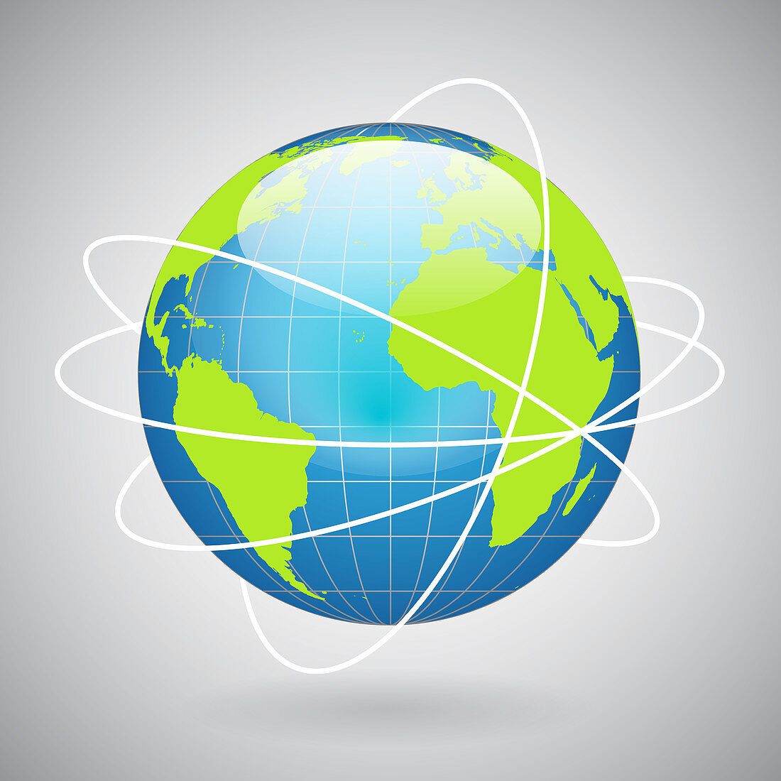 Global network, illustration