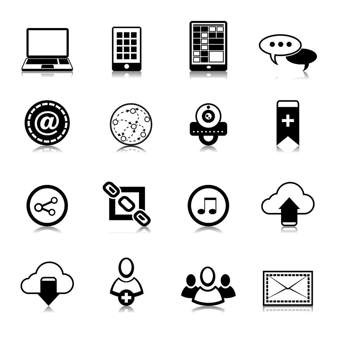 Website icons, illustration