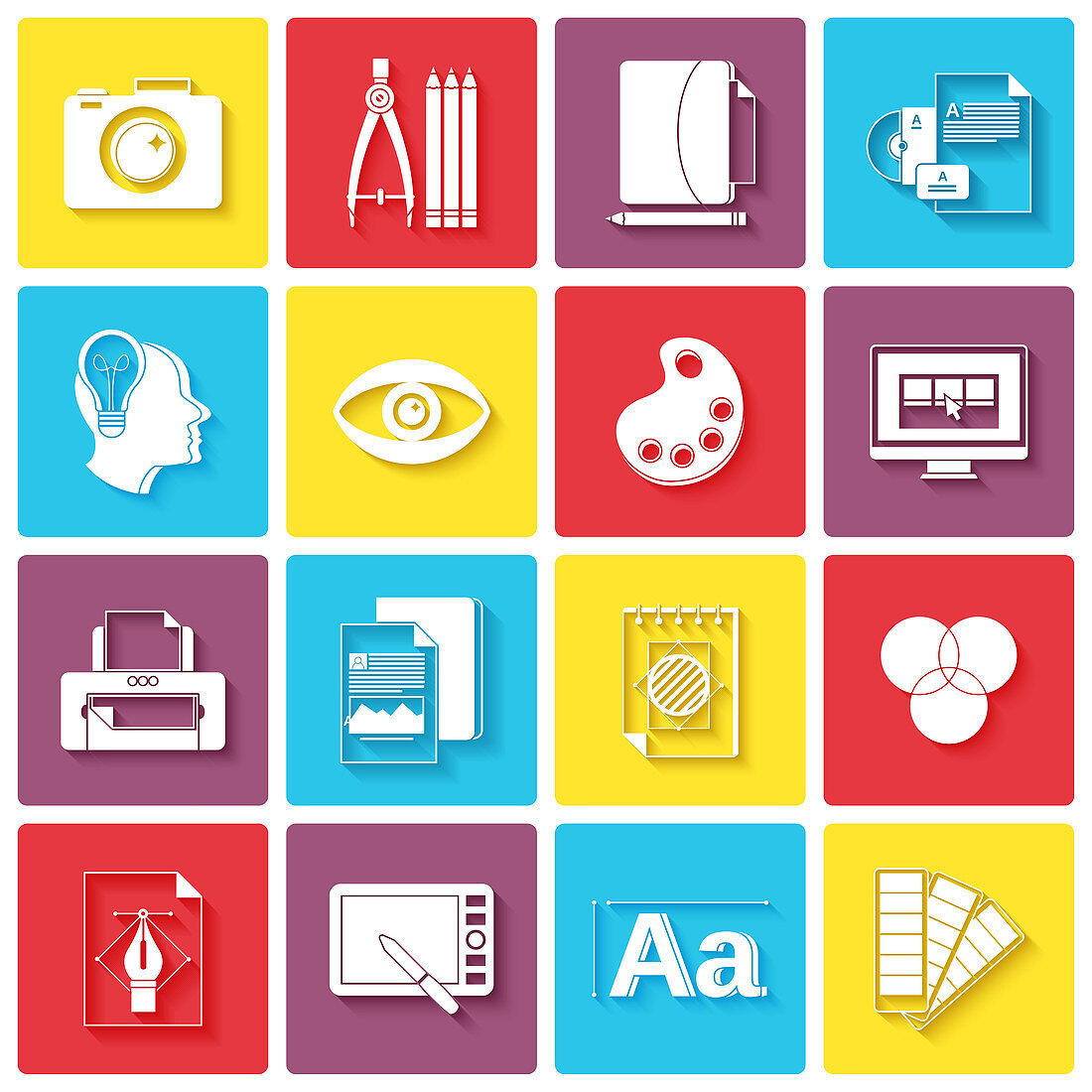 Graphic design icons, illustration