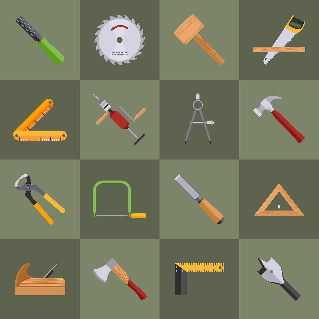 Tool icons, illustration