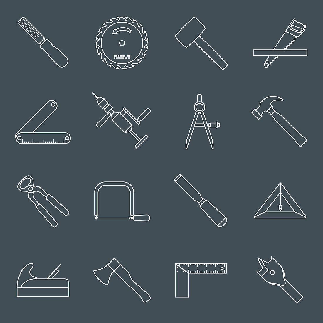 Tool icons, illustration
