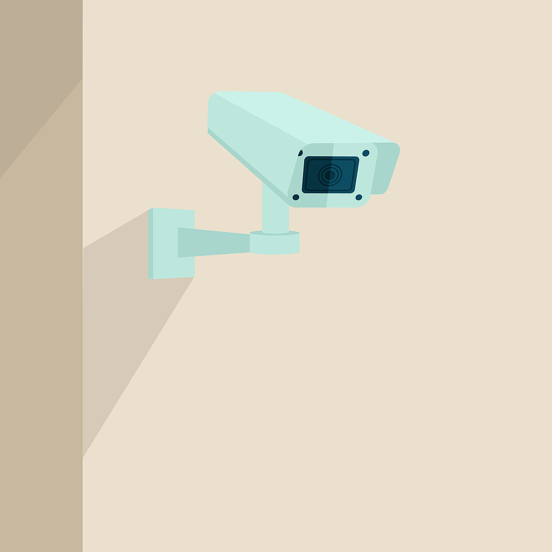 Security camera, illustration
