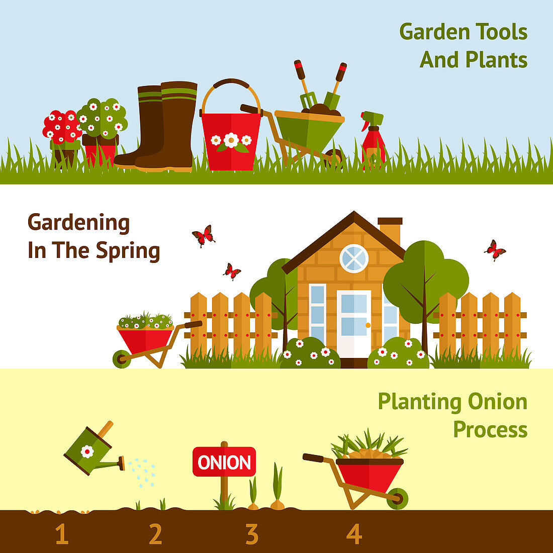 Gardening, illustration
