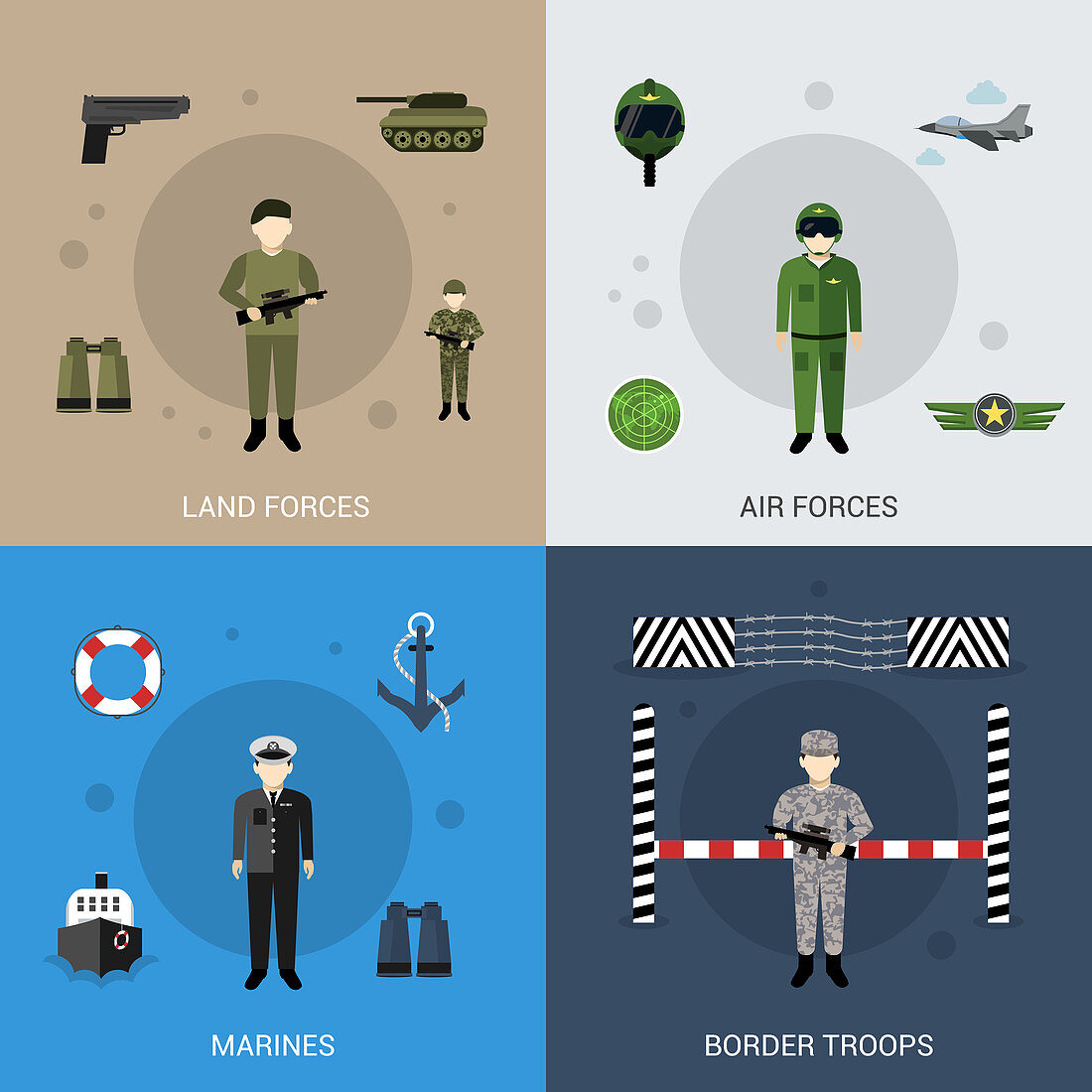 Military, illustration