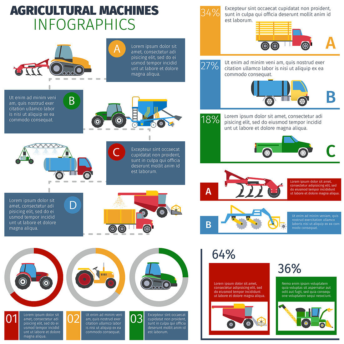 Agricultural machines, illustration