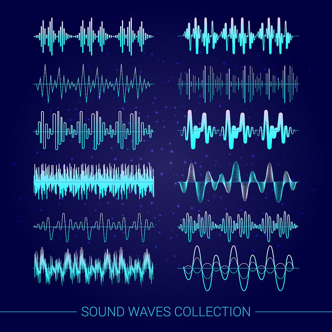 Sound waves, illustration