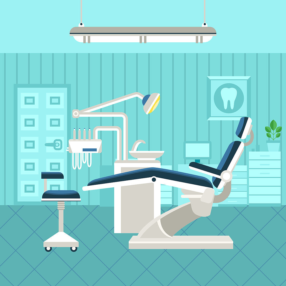 Dental office, illustration
