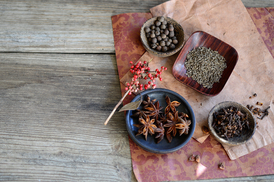 selection of spices