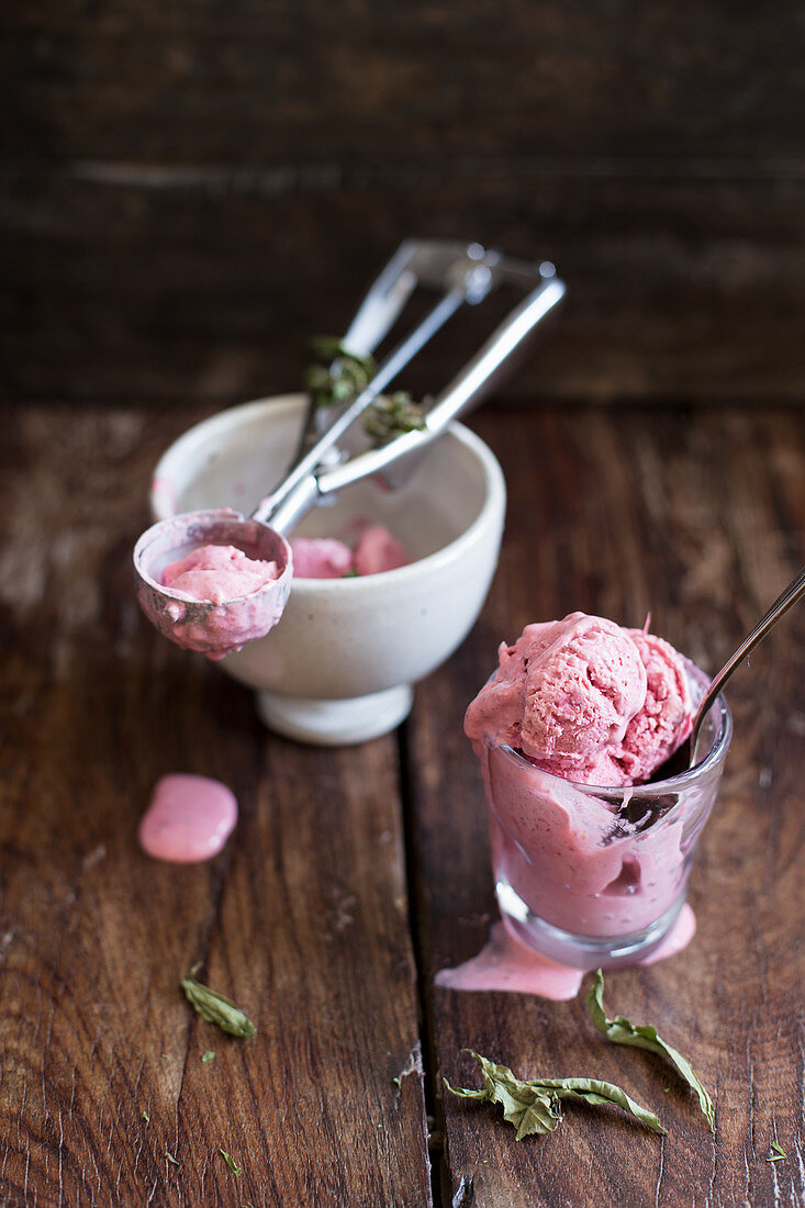 Cherry ice cream