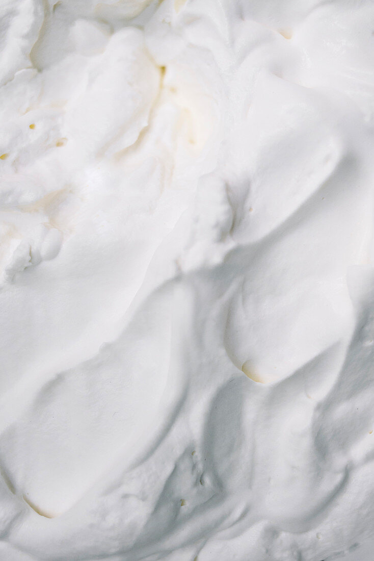 Fresh whipped cream (full frame)