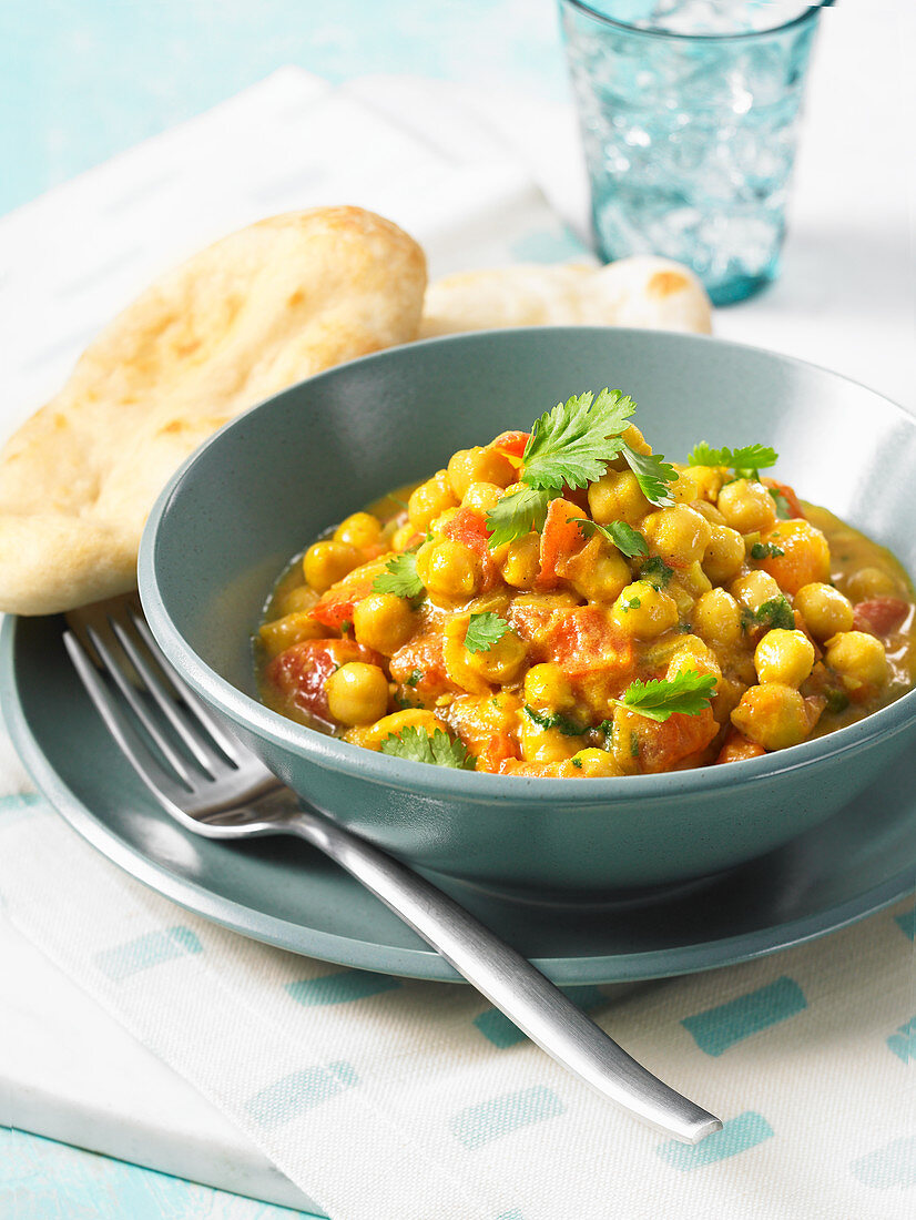 Chana masala (chickpea curry, India)