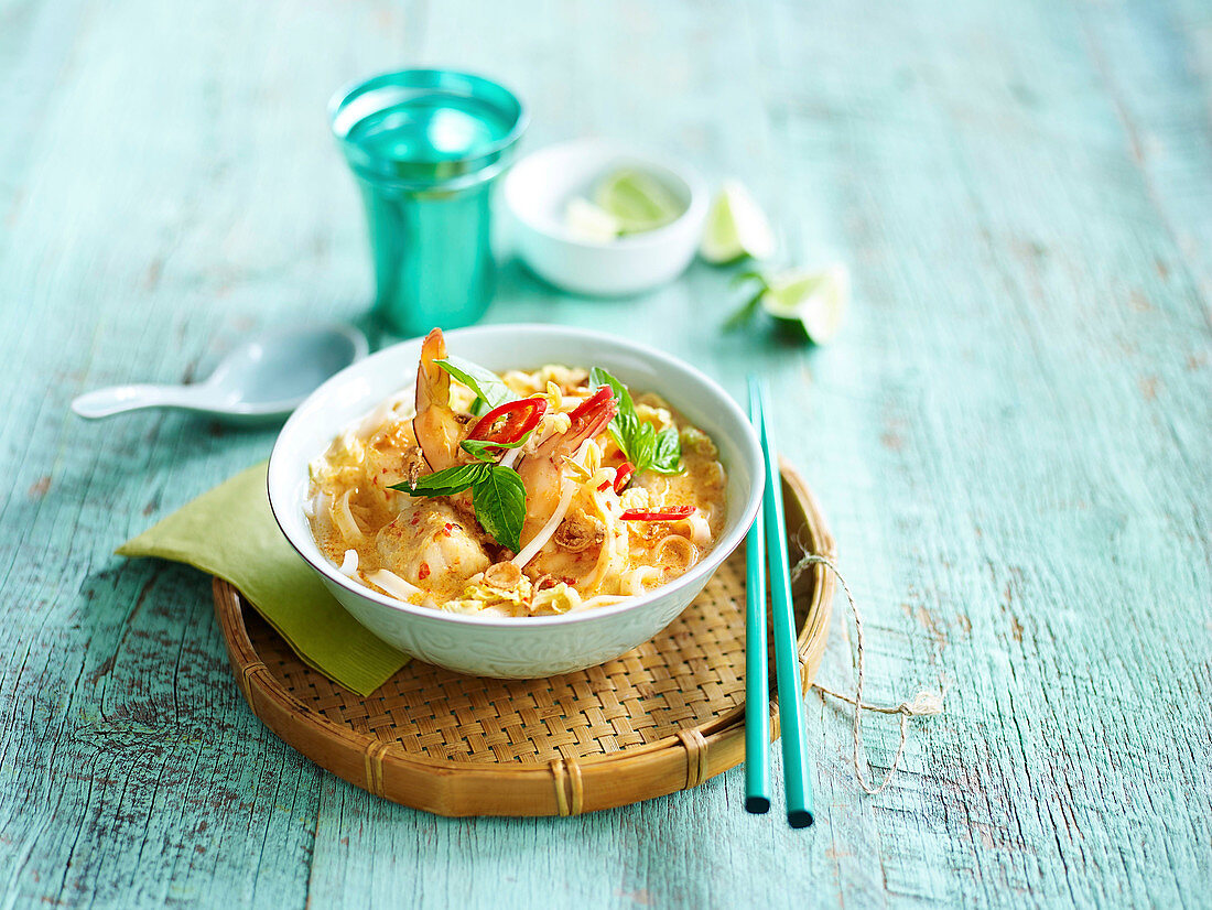 Meeresfrüchte Laksa