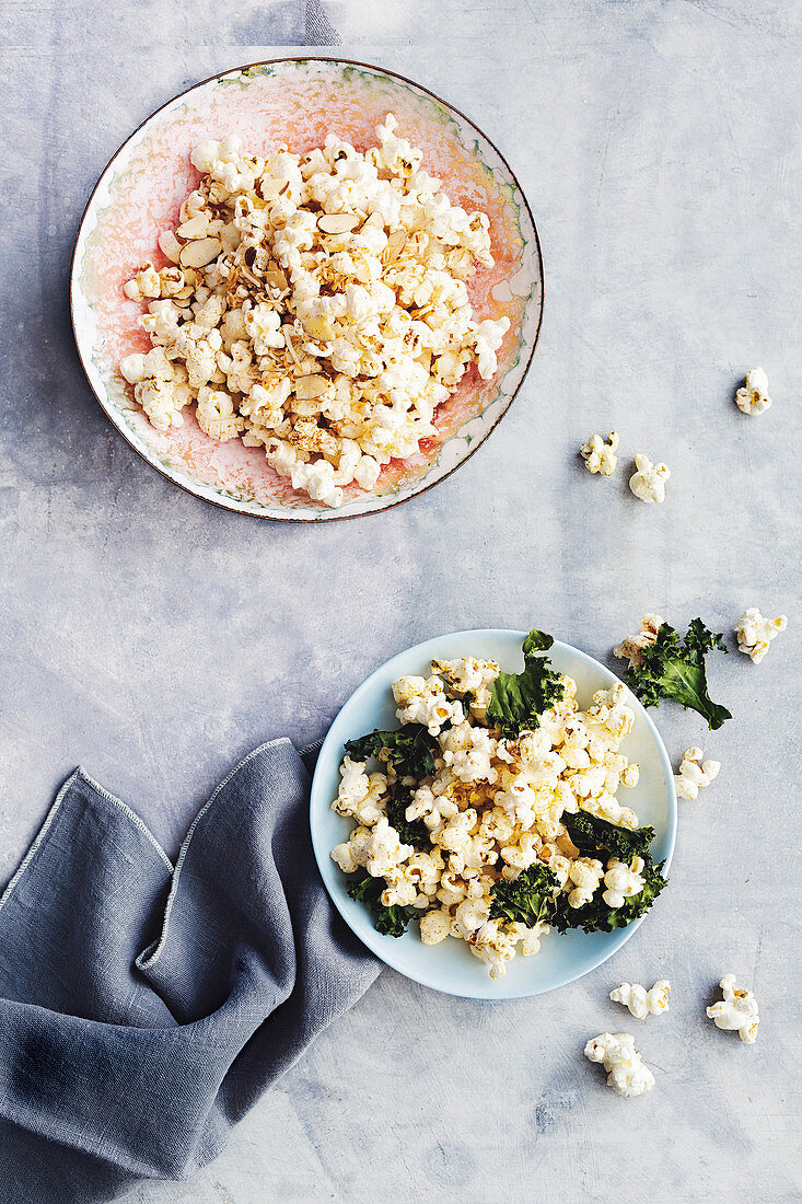 Chilli, lime and kale popcorn