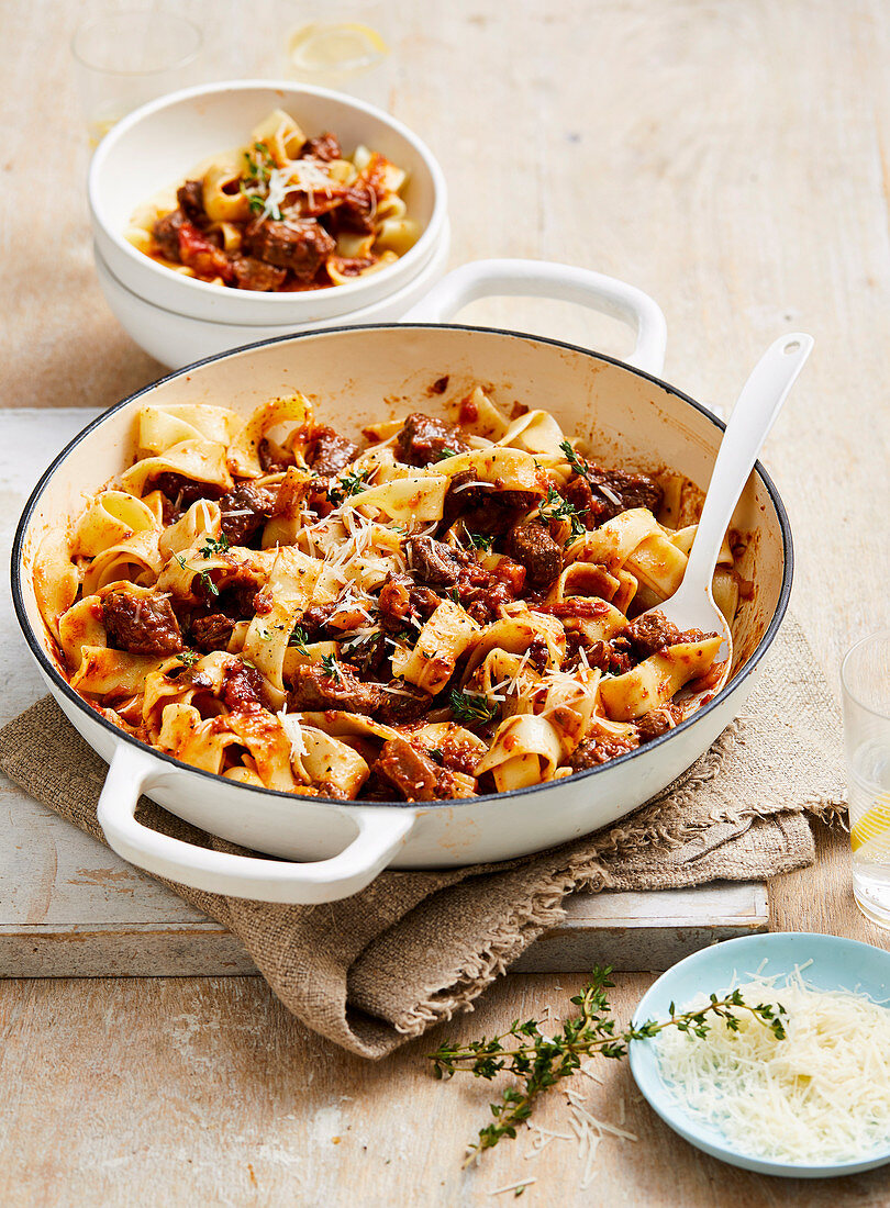Beef and Parsnip Ragu with Pappardelle