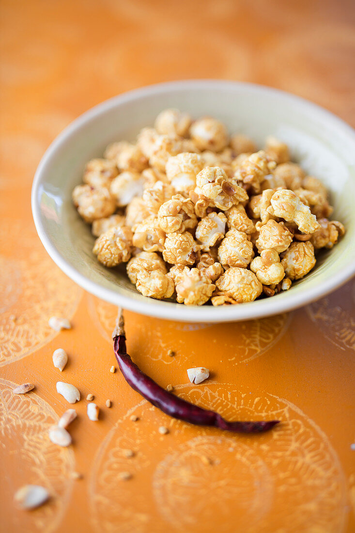 Erdnuss-Thaicurry-Popcorn