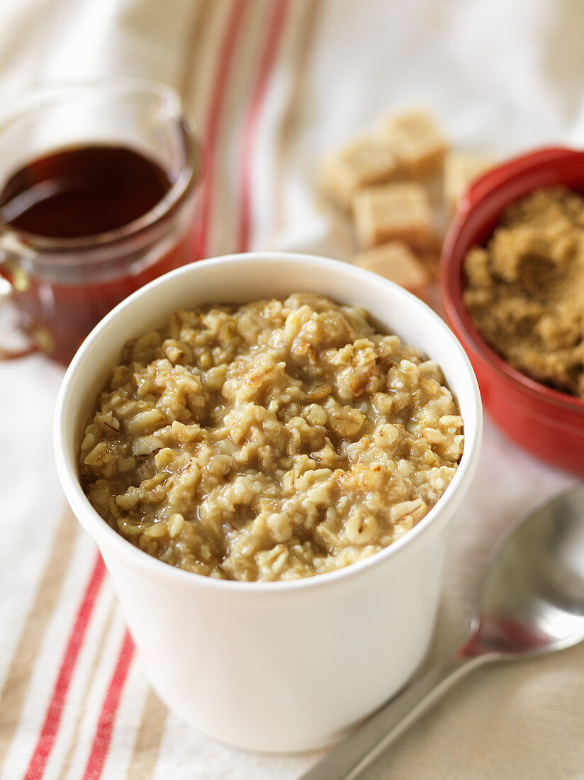 Porridge zum Frühstück