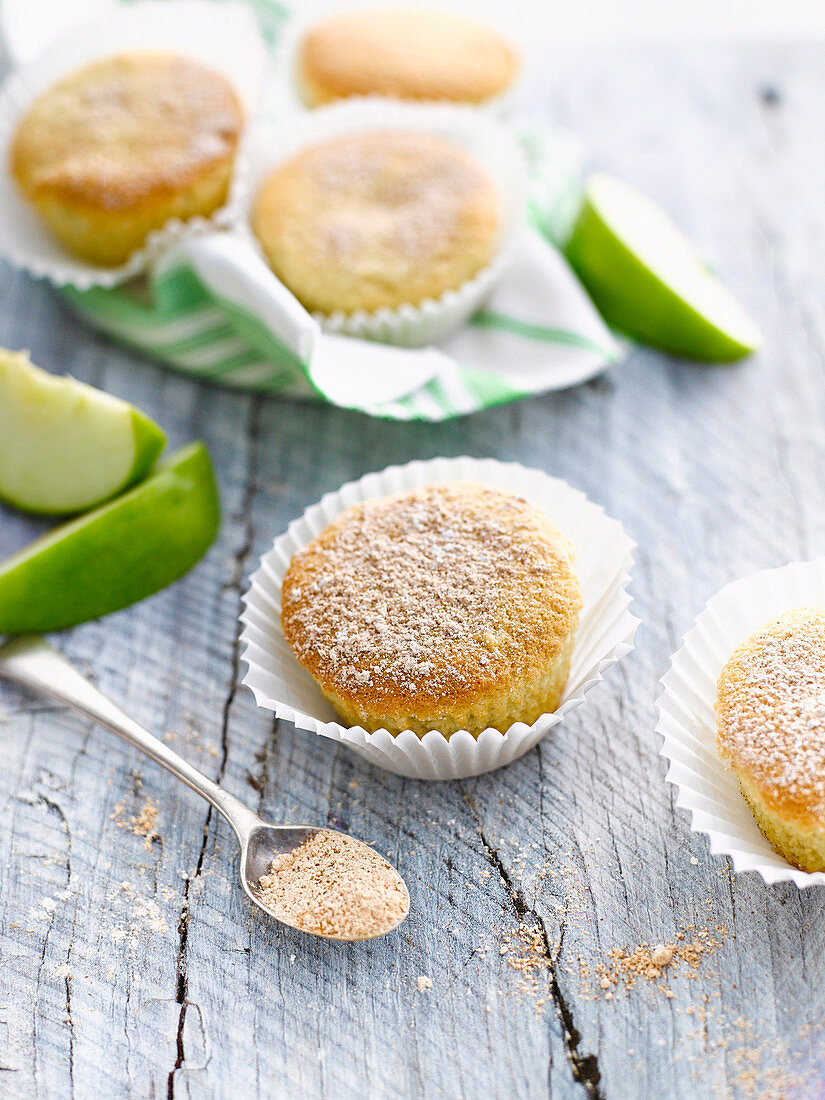 Apfel-Muffins mit Zimtzucker (glutenfrei)