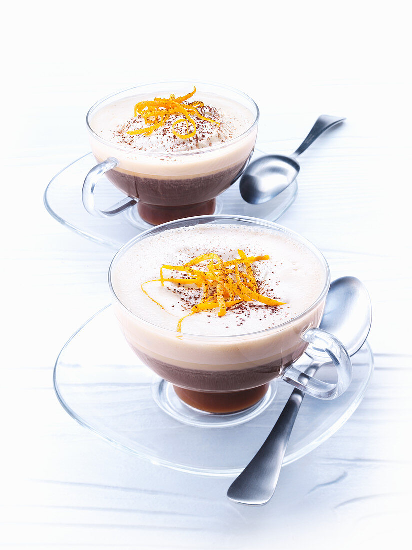 Café d' Orange (coffee with orange liqueur and cream)