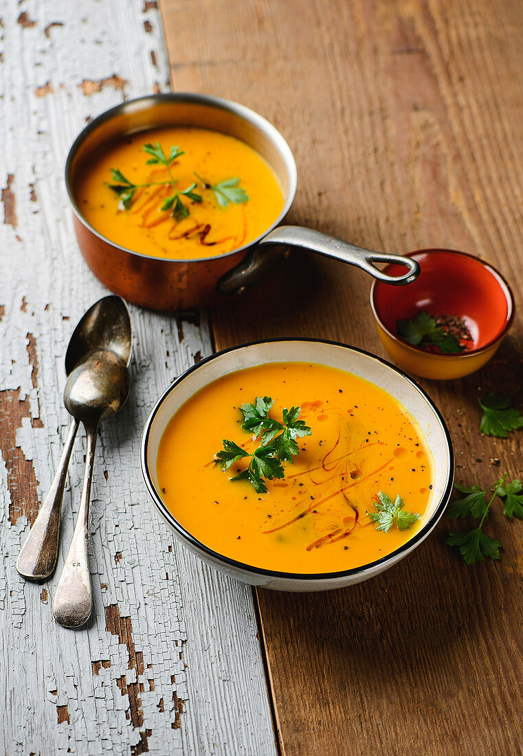 Spicy pumpkin soup