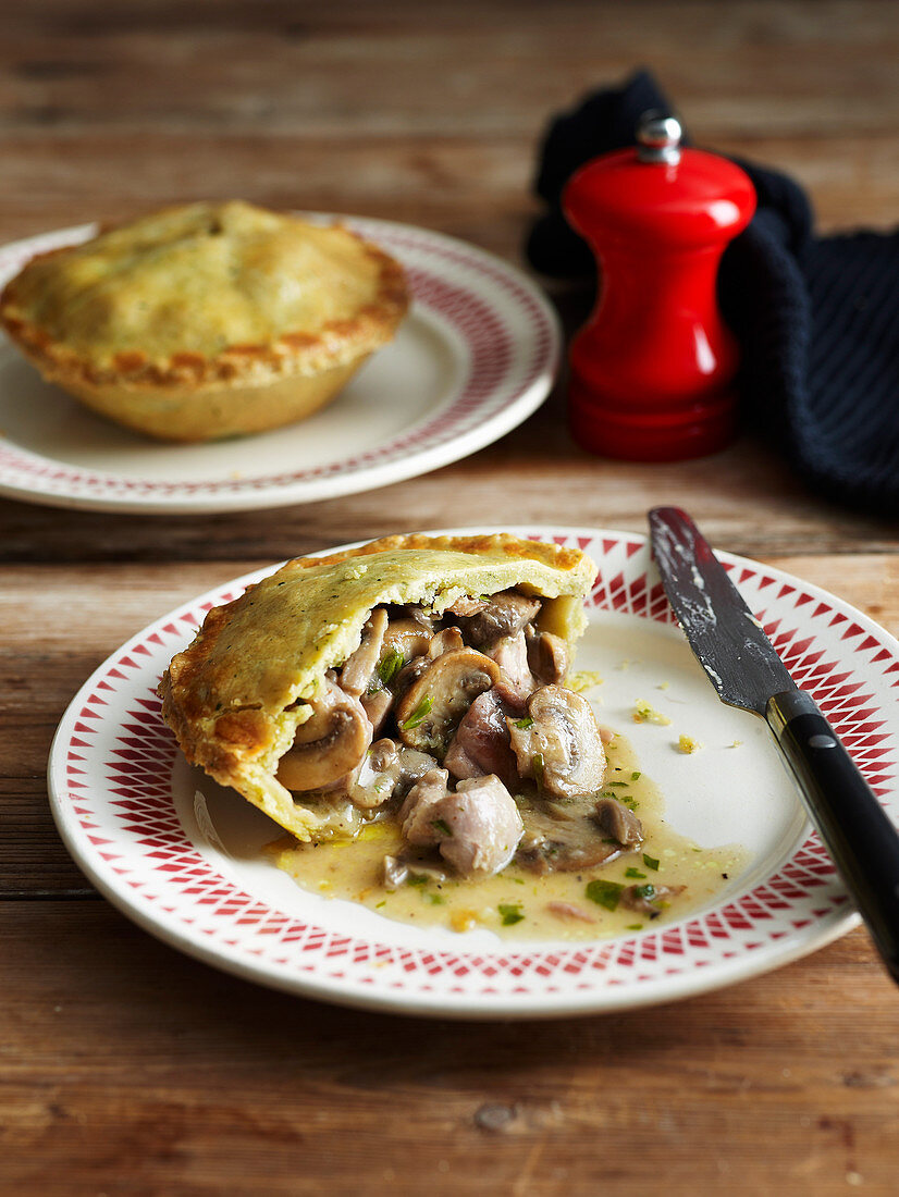 Chicken, Mushroom and Tarragon Pies