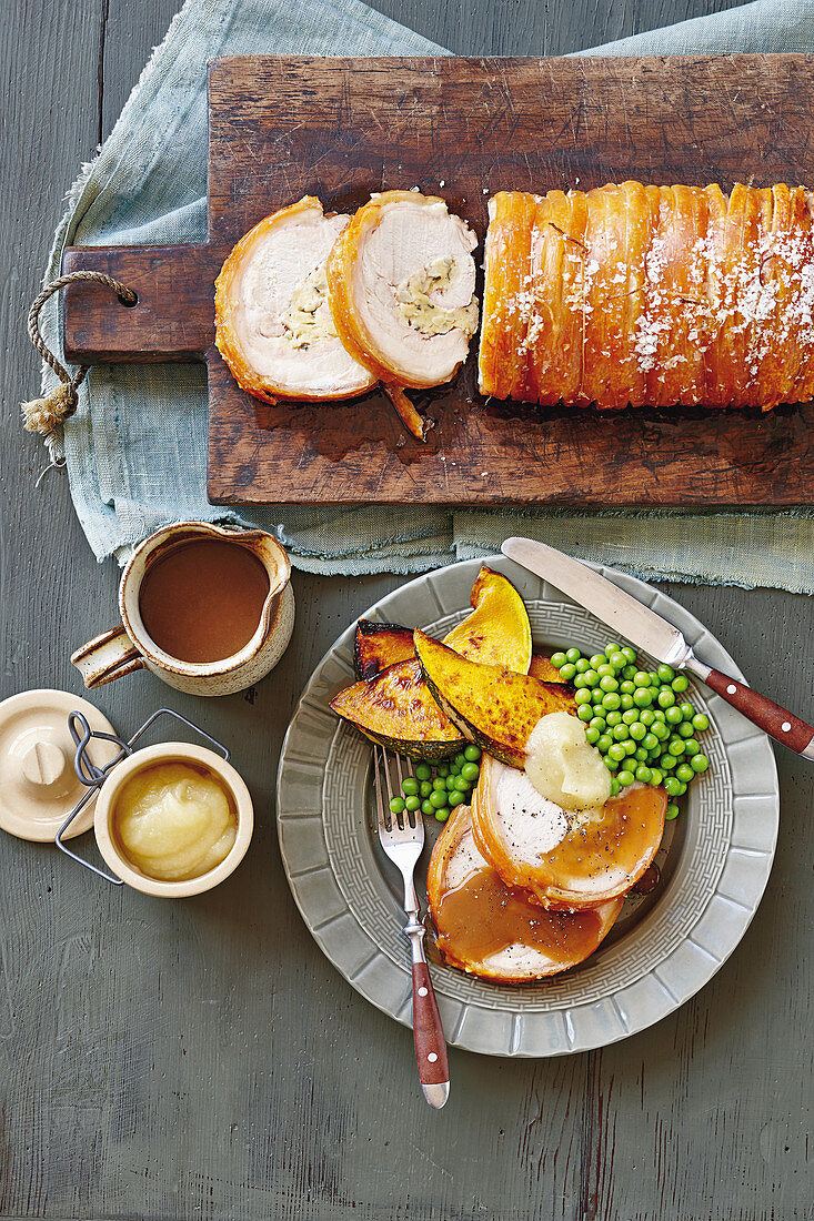 Schweinebraten mit Apfelsauce (England)