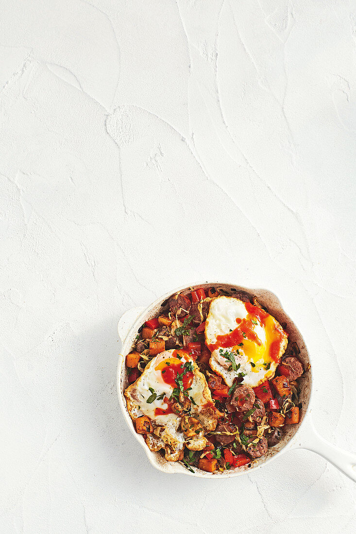 Sausage and vegetable hash