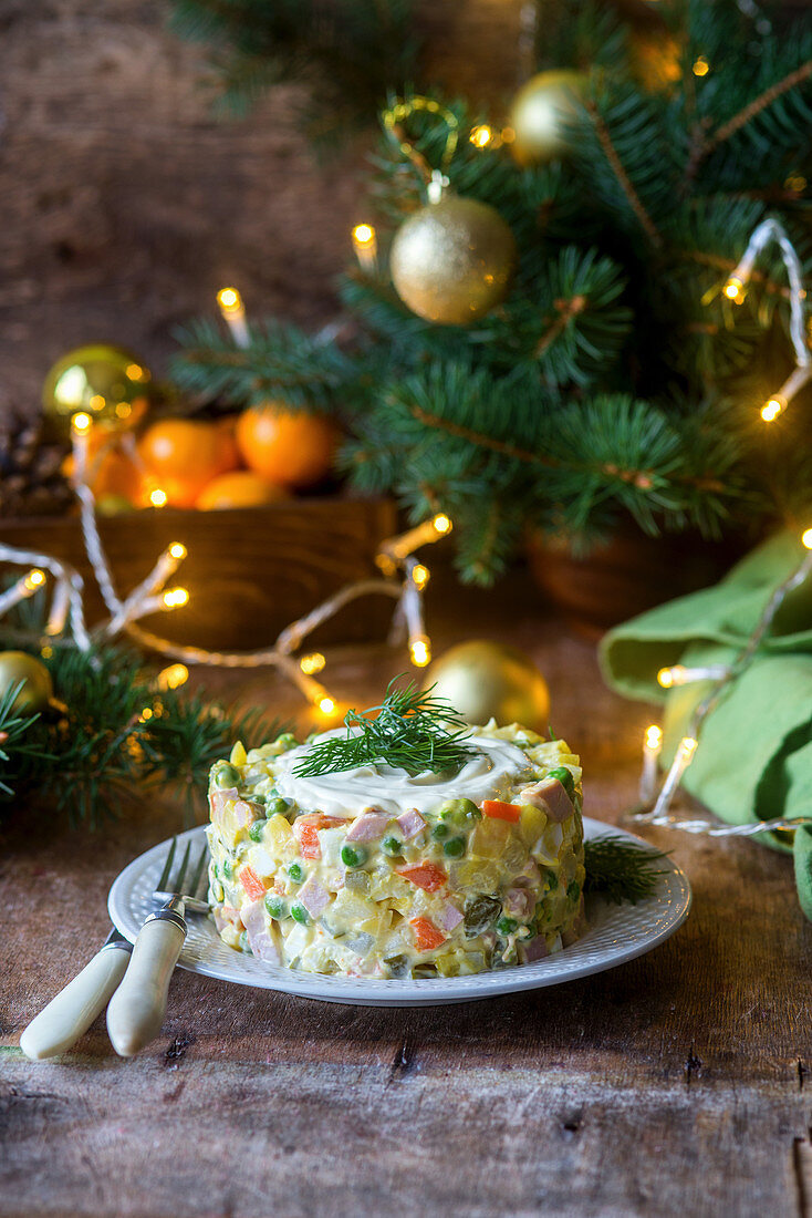 Russian vegetable salad (Christmas)