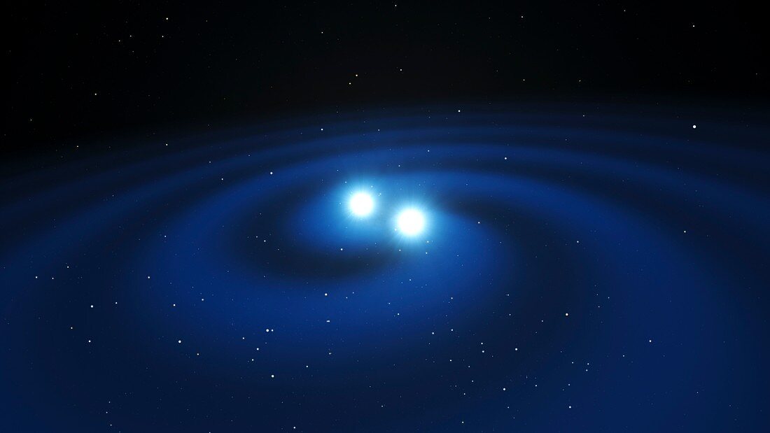 Binary neutron stars, illustration