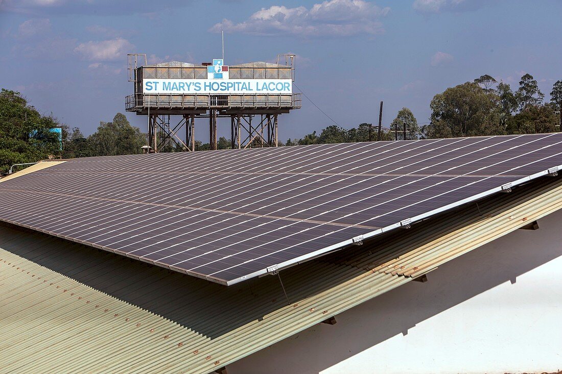 Hospital rooftop solar panel