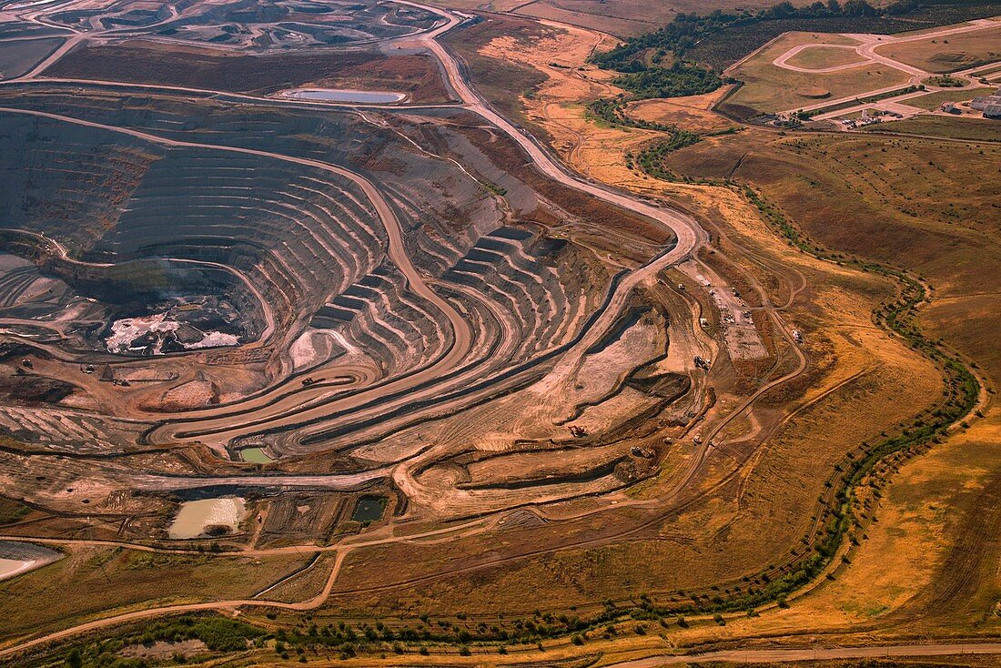 Quarry, aerial photograph