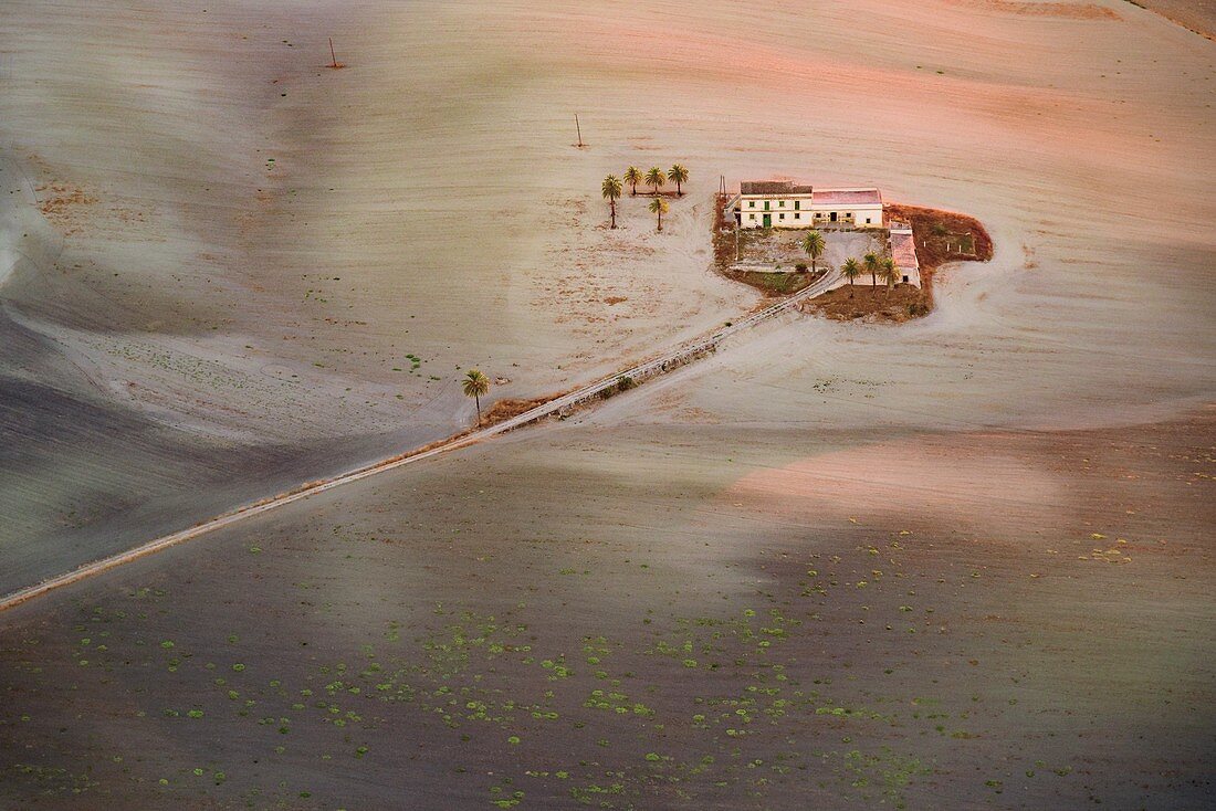 Arable farmland, Spain, aerial photograph