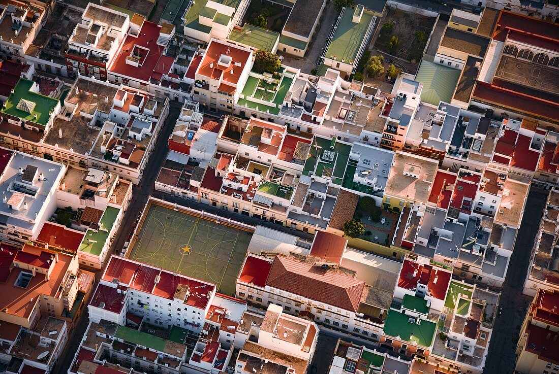 Spanish city, aerial photogrpah