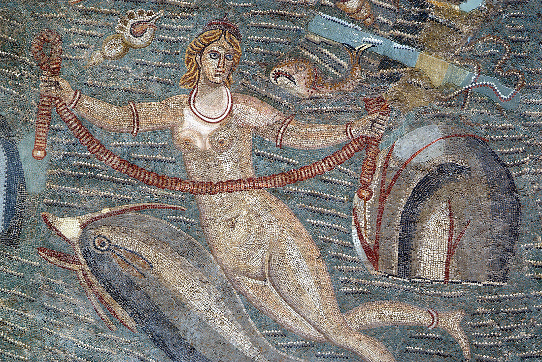 Roman mosaic in the Bardo Museum, Tunisia