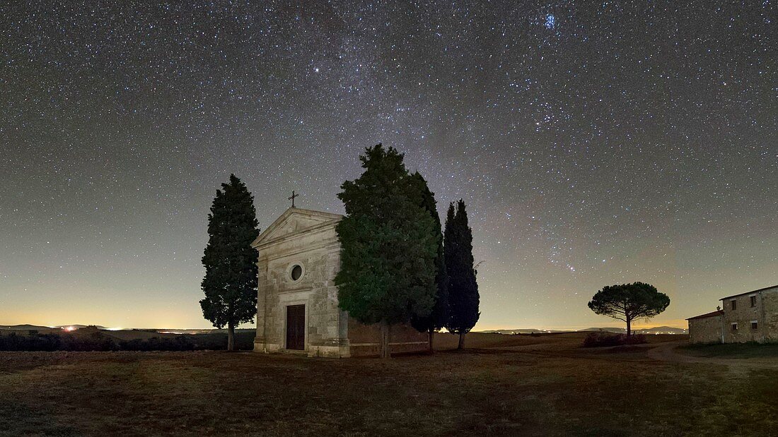 Milky Way over Tuscany, Italy