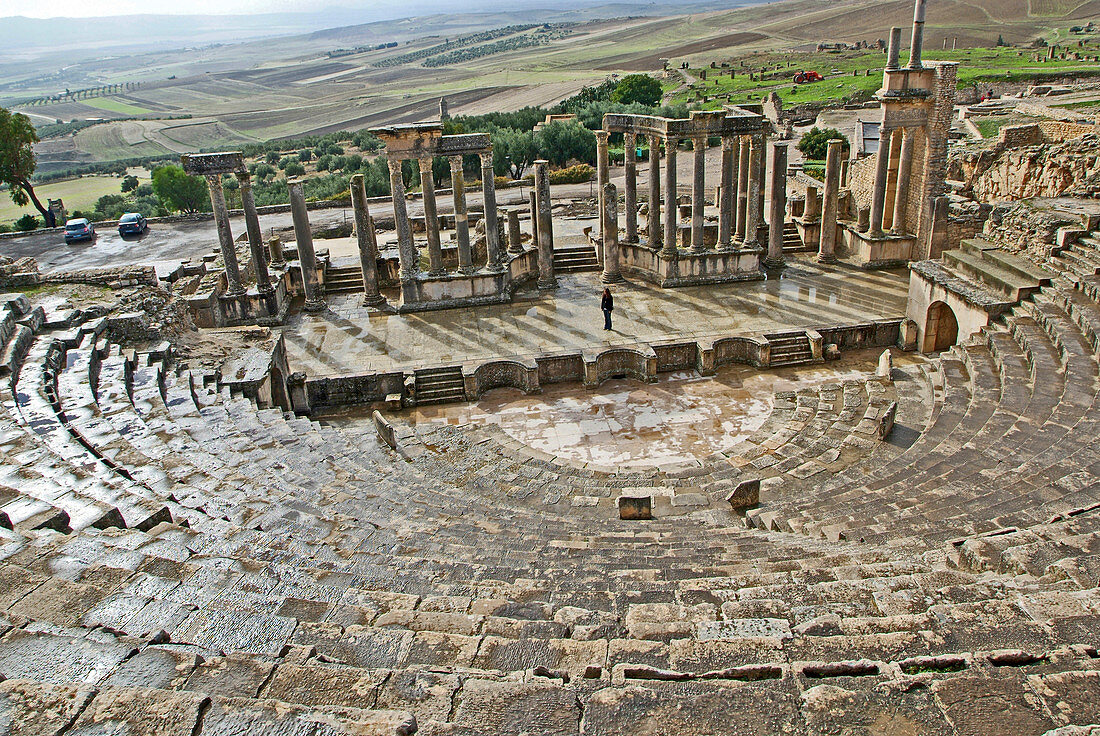 Roman amphitheatre, Dougga, Tunisia
